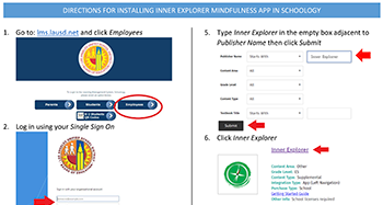 Installing Inner Explorer Mindfulness APP in Schoology 